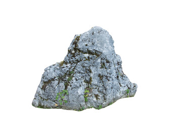 Isolated PNG cutout of a rock on a transparent background, ideal for photobashing, matte-painting, concept art