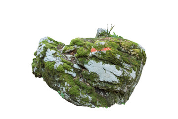 Isolated PNG cutout of a rock on a transparent background, ideal for photobashing, matte-painting, concept art
