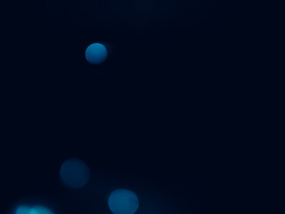 Dark blue round bokeh background copy space
