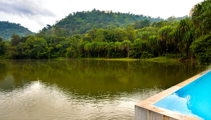 Obraz premium Swimming pool in the natural environment