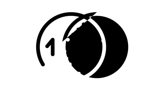 cross-sectional analysis line icon animation