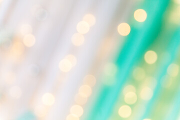 Blur Christmas scene with stylish studio in tiffany colors