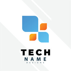 Tecnology Logo Design Inspiration. Logo vector template. Abstract tecnology logo design with creative concept premium vector