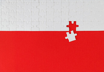 The last piece of jigsaw puzzle