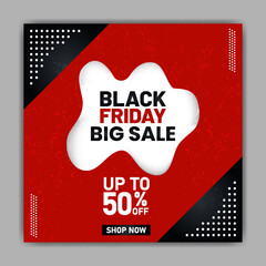  Vector black friday super big deal sale social media banner template