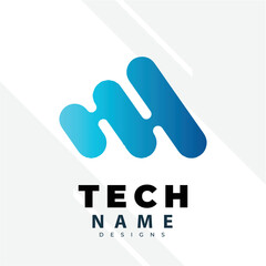 Tecnology Logo Design Inspiration. Logo vector template. Abstract tecnology logo design with creative concept premium vector