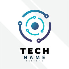 Tecnology Logo Design Inspiration. Logo vector template. Abstract tecnology logo design with creative concept premium vector