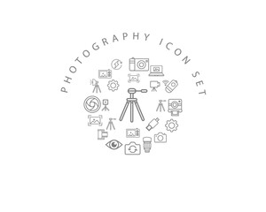 Vector photography icon set