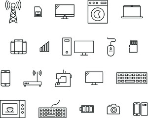 Electronic icons collection