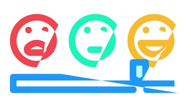 satisfaction customer testimonial color icon animation
