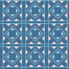 Modern geometric seamless pattern. Digital drawn illustration. Can be used as a design of textile other fabric, wallpaper, cards, invitations or decorative paper