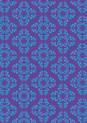 seamless pattern of blue scribble shapes