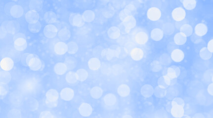 Snow blue white smooth blurred bokeh background