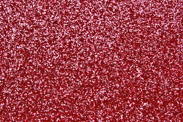 Red glitter paper texture as background