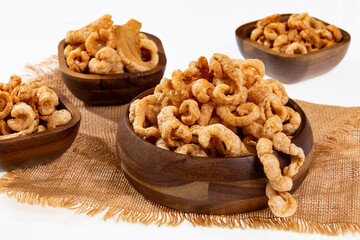 Tasty Snacks - Crispy Pork Cracklings; Dehydrated Pigskin.