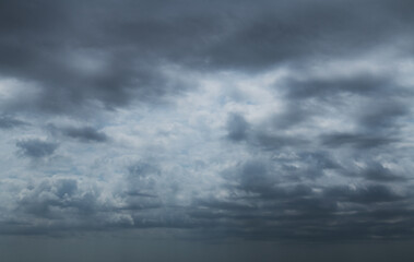 Fototapeta na wymiar Dark sky with storm clouds
