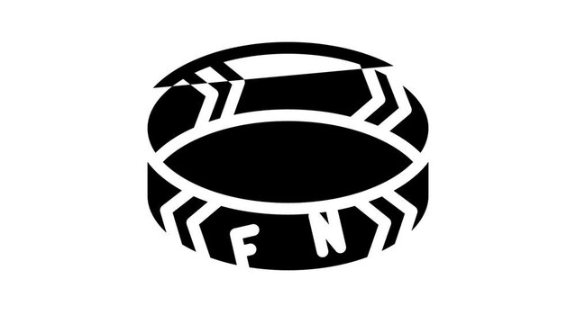 bracelet fan line icon animation