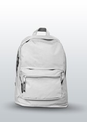 Blank white abstract backpack design