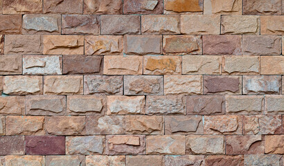 Close up of stone wall texture