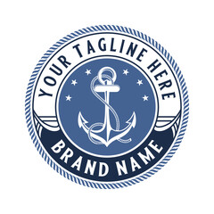Best Quality Product Label vector design. vintage anchor icon © rina
