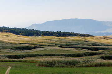 阿蘇の美しい山並み