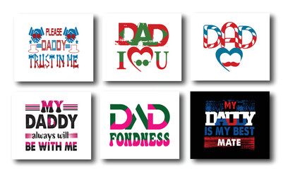 Dads day  typography design