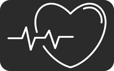 Cardiogram analysis icon, cardiology icon black vector