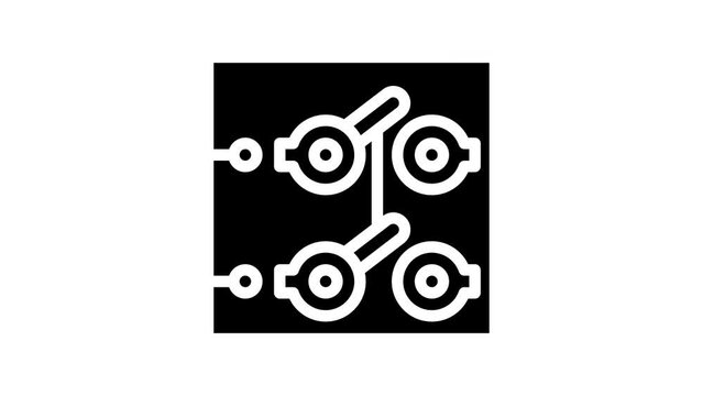 toggle switch line icon animation