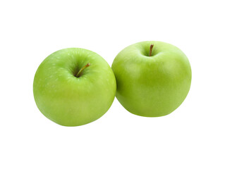 one green cut apple isolated transparent png