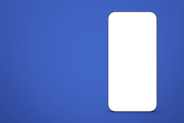 Modern new phone with a blank screen