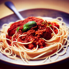 Spaghetti bolognese - Generative AI