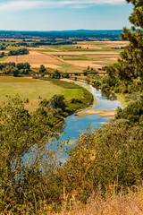 Beautiful summer view at the famous Bogenberg mountain, Bogen, Danube, Bavaria, Germany