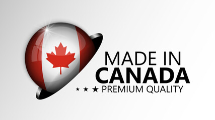 Made in Canada graphic and label.