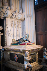 Funeral effigy in Collegiate Church of St Peter at Westminster Abbey 15th century