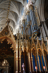 Entrance to the  High Altar by George Gilbert Scott 1867 in Collegiate Church of Saint Peter in...