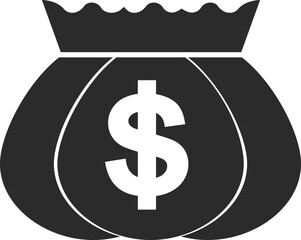 Save money icon, money savings icon black vector