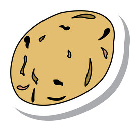 ステッカー風の単品アイコン　がんもどき