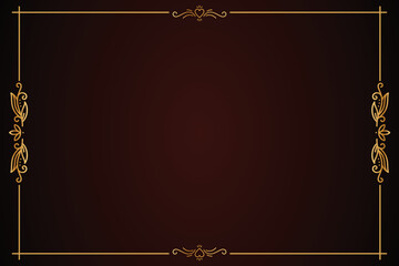 Retro Border with Burgundy Background