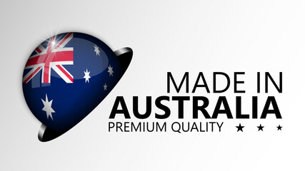 Made in Australia graphic and label.