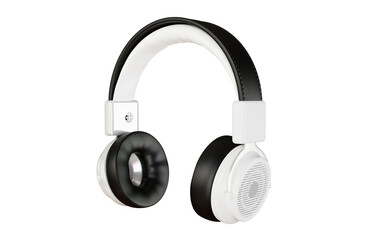 Headphones PNG 3d rendering design for product mockup purposes