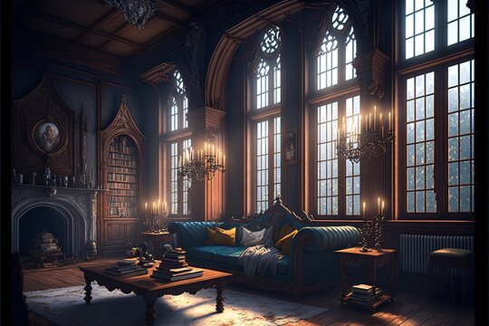 victorian gothic house interior