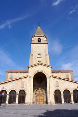 Fototapeta premium Gijon (Spain). Church of San Pedro in Campo Valdés in the city of Gijón.