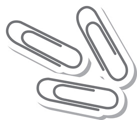 ステッカー風の単品アイコン　クリップ