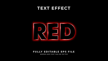 Red text effect