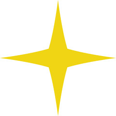 Yellow, orange, gold sparkles symbol. Vector stars sparkle icon. Bright firework, decoration twinkle, shiny flash. Glowing light effect