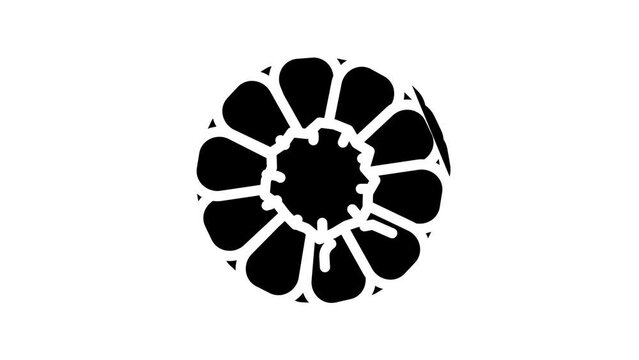 cut corn line icon animation