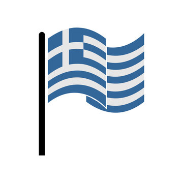 Greece flags icon set,vector sign symbol of independence day