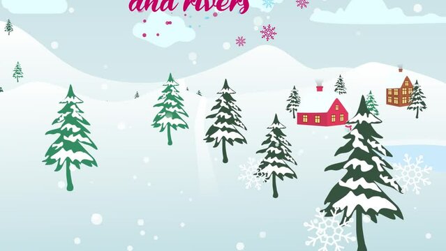 Video Motion Graphic Greeting Merry Christmas