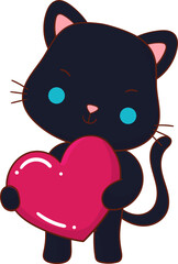 baby animal with heart