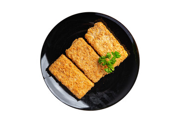 fish stick fresh seafood deep fried snack meal food snack on the table copy space food background rustic top view